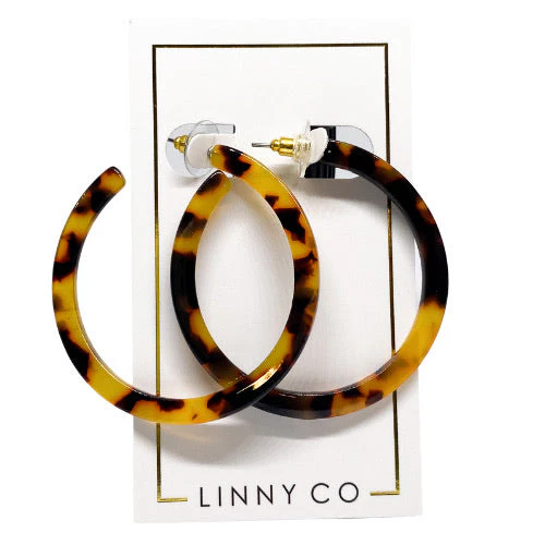 Holly brown tortoise earrings