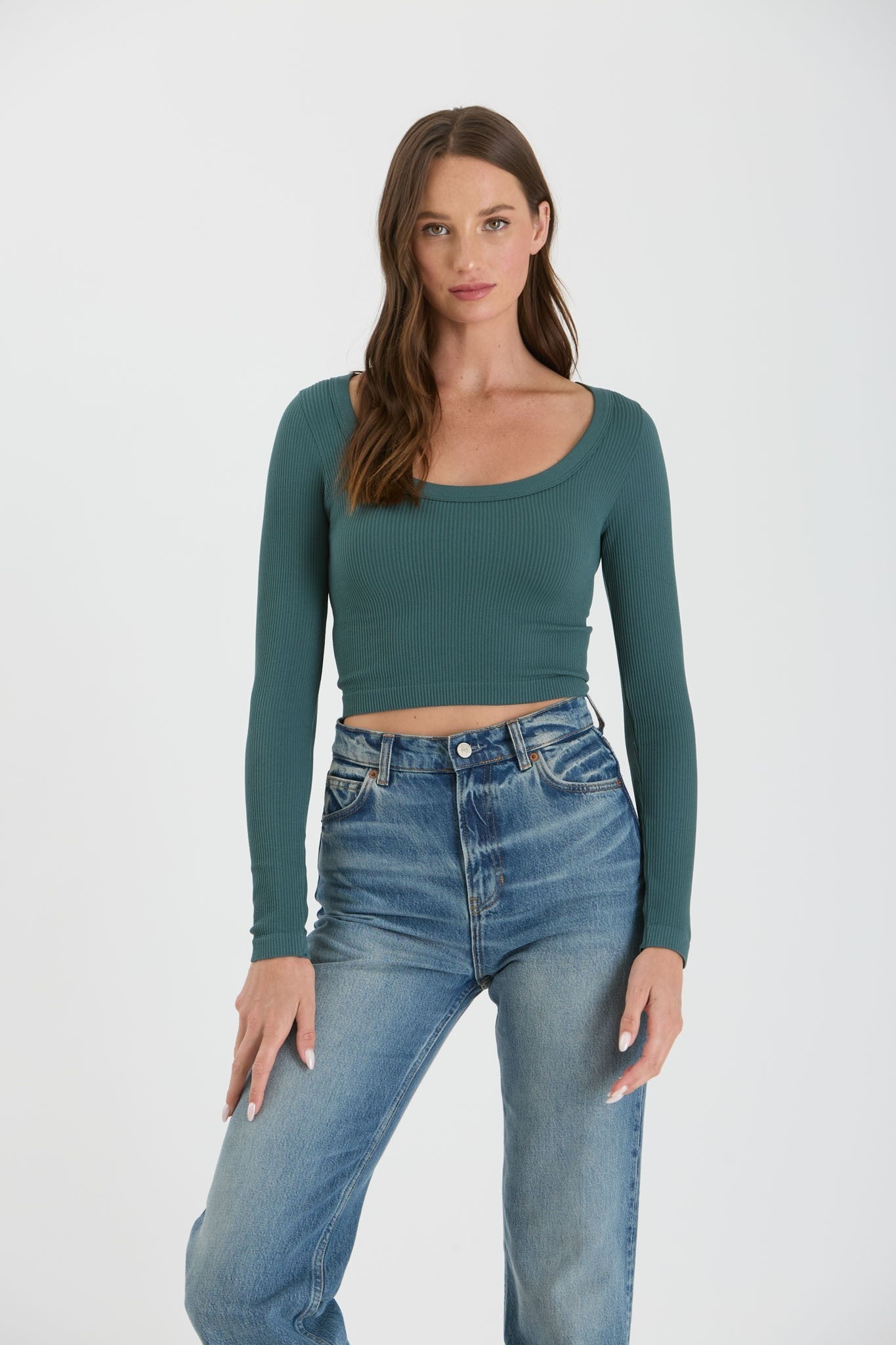 Paris scoop neck top
