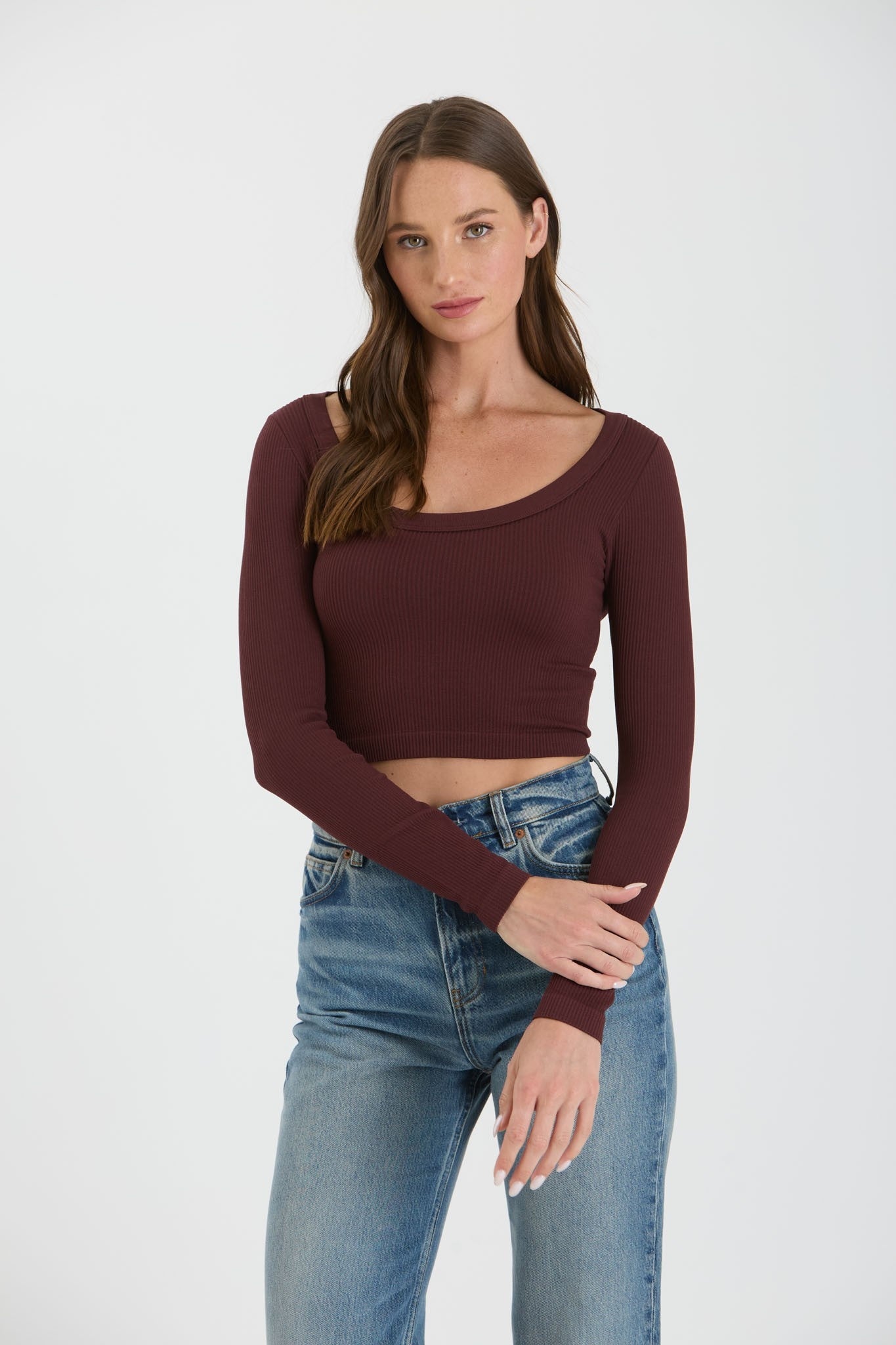 Paris scoop neck top