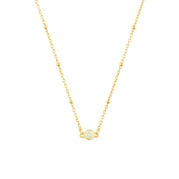 Birthstone Necklace gold