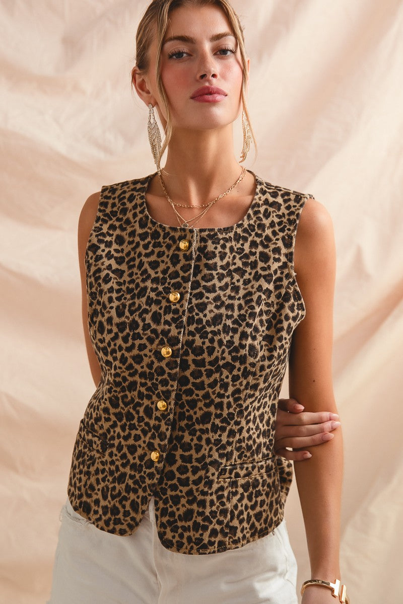 Sophie leopard top
