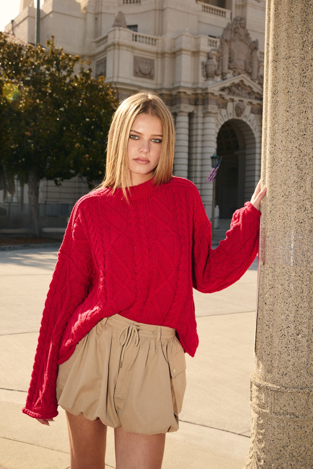 Luna Red Sweater