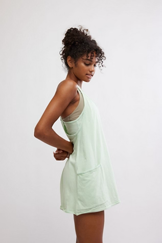 Free People Movement HOT SHOT MINI DRESS / PISTACHIO