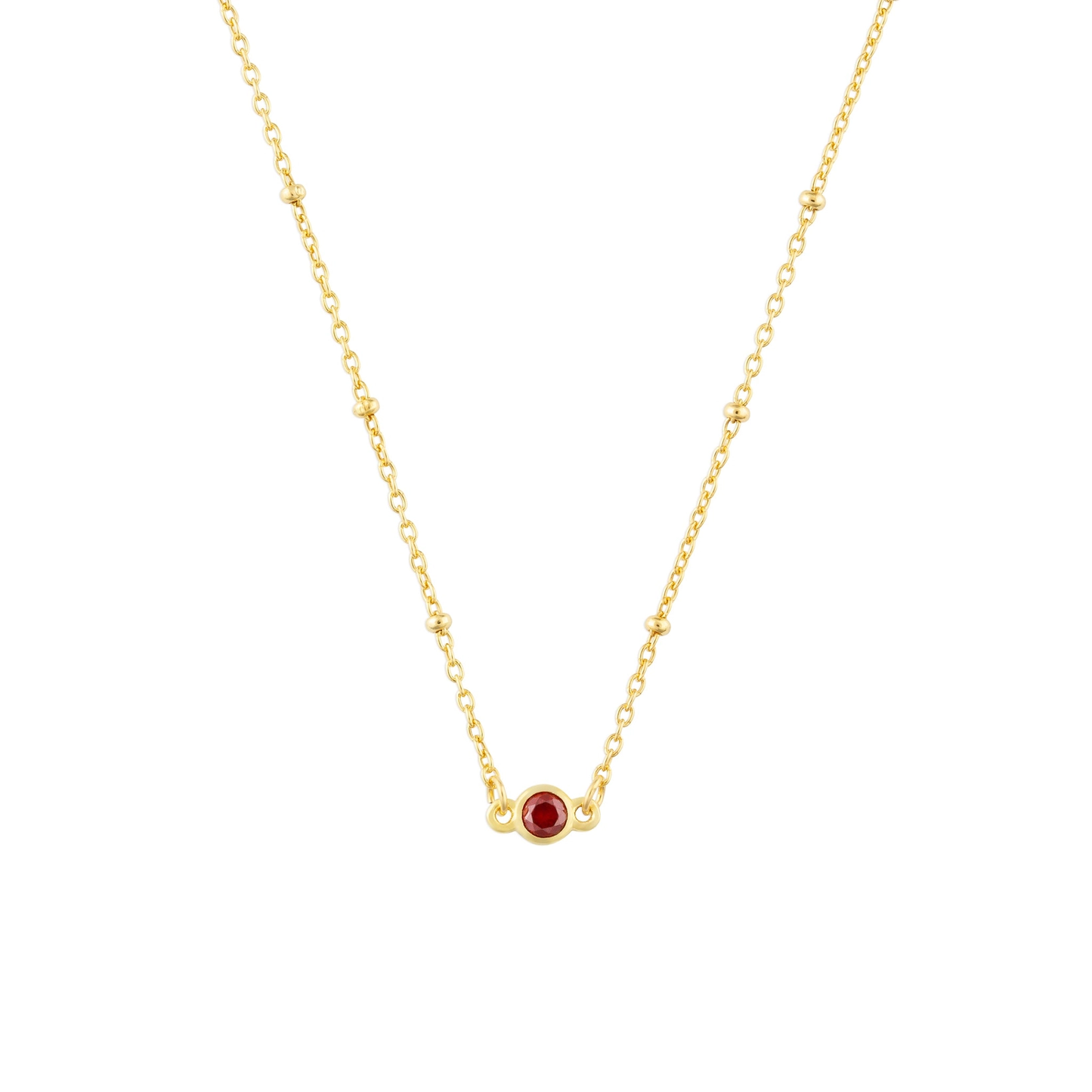 Birthstone Necklace gold