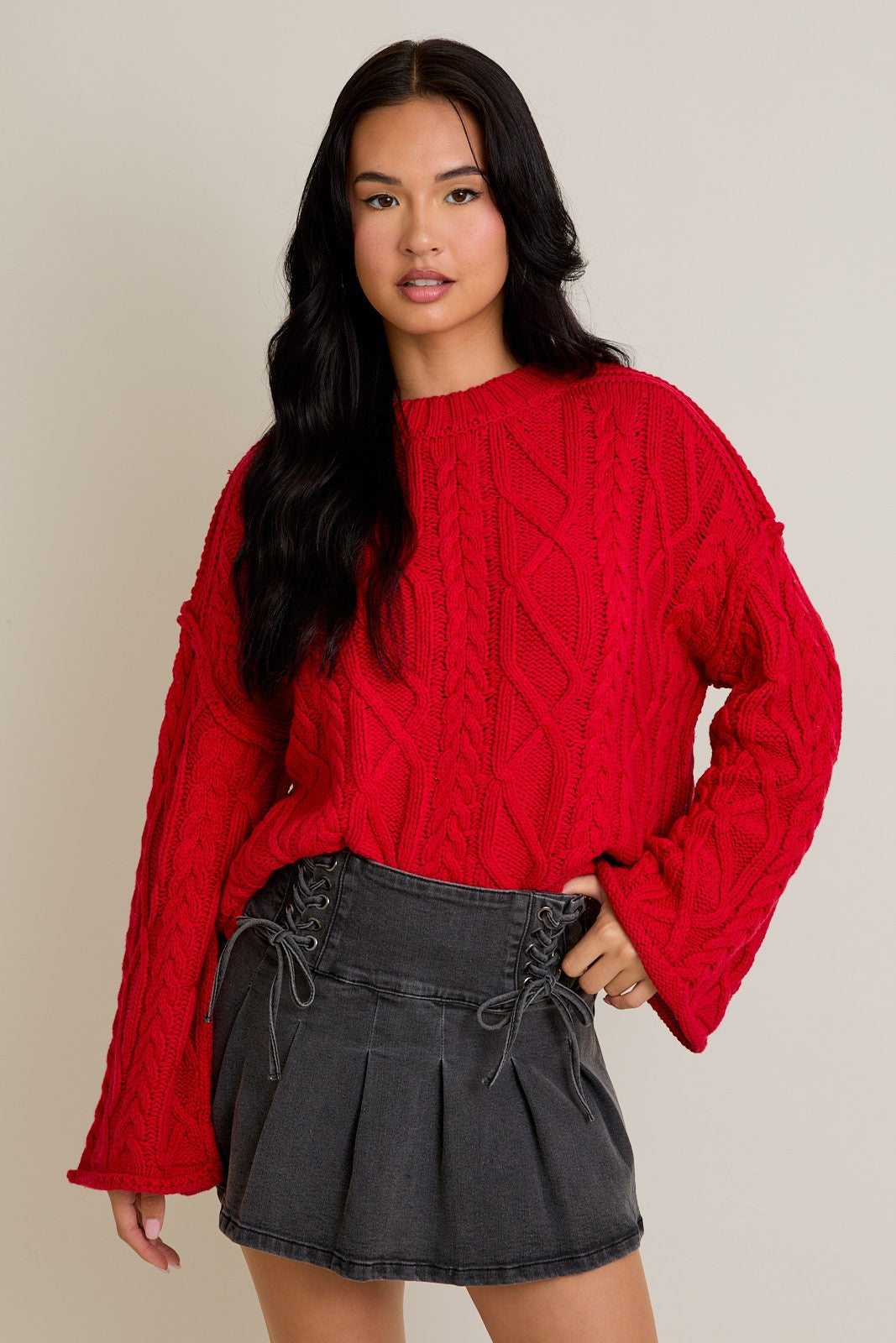 Luna Red Sweater