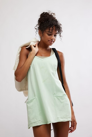 Free People Movement HOT SHOT MINI DRESS / PISTACHIO