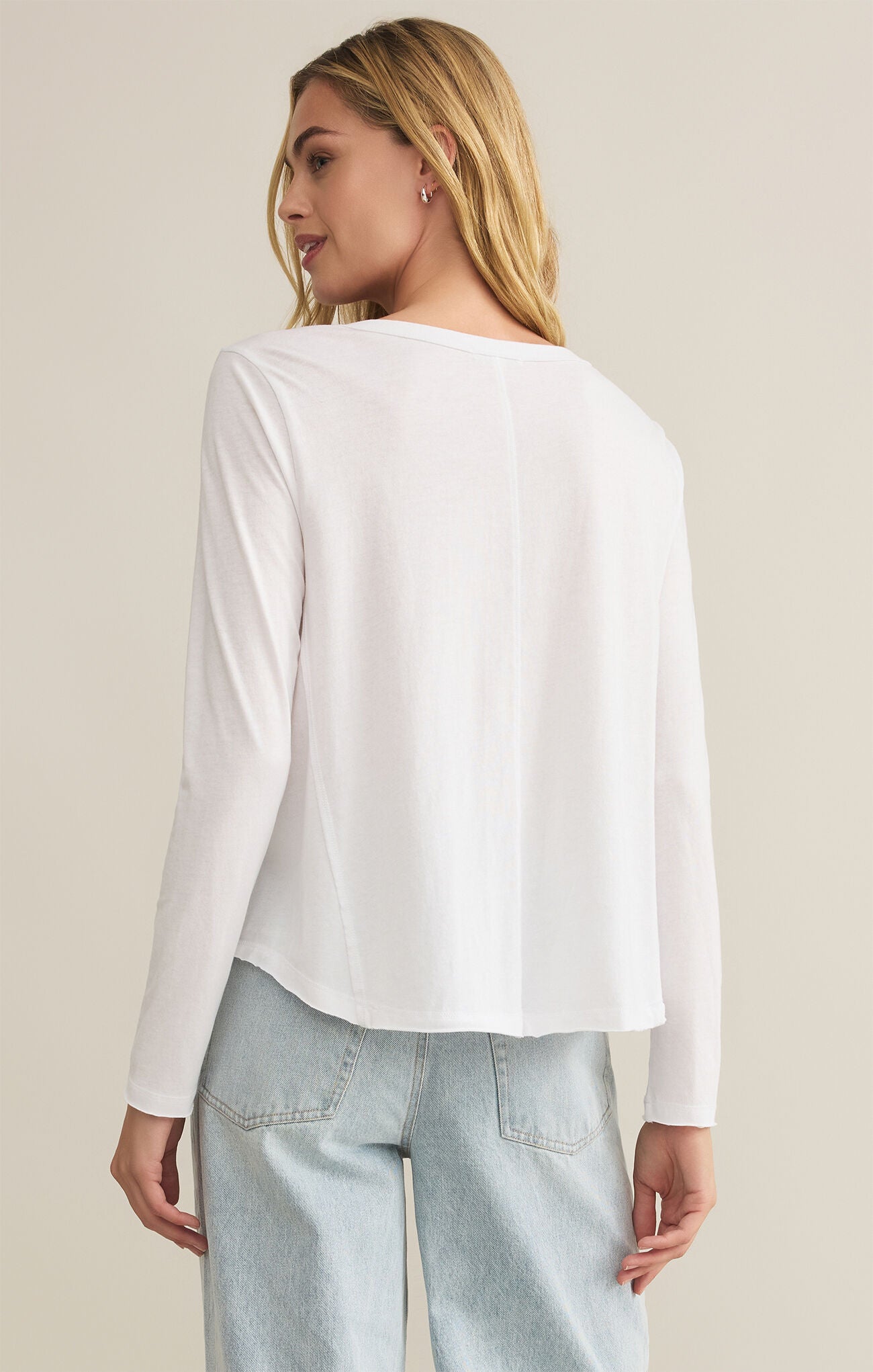 Vail LS Tee White