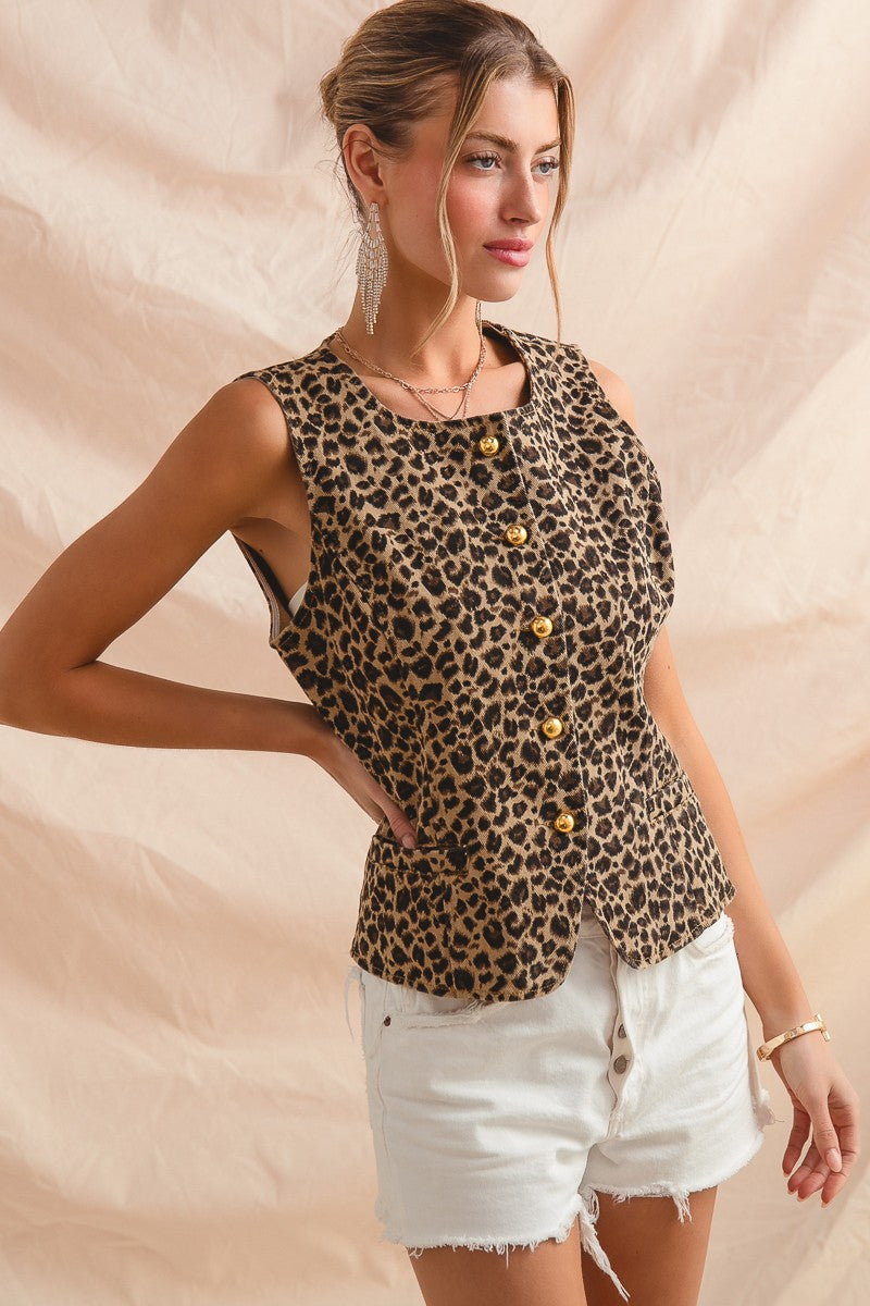 Sophie leopard top
