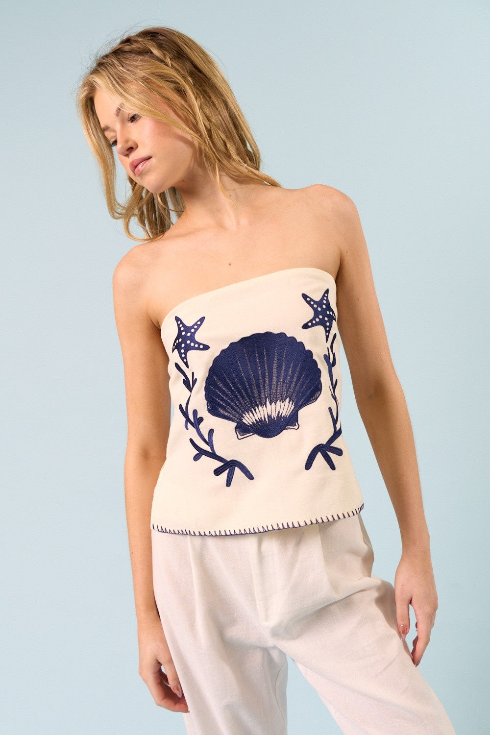 Brooke linen top