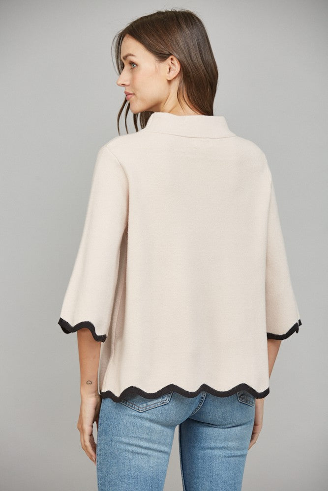 Faith Scalloped Top