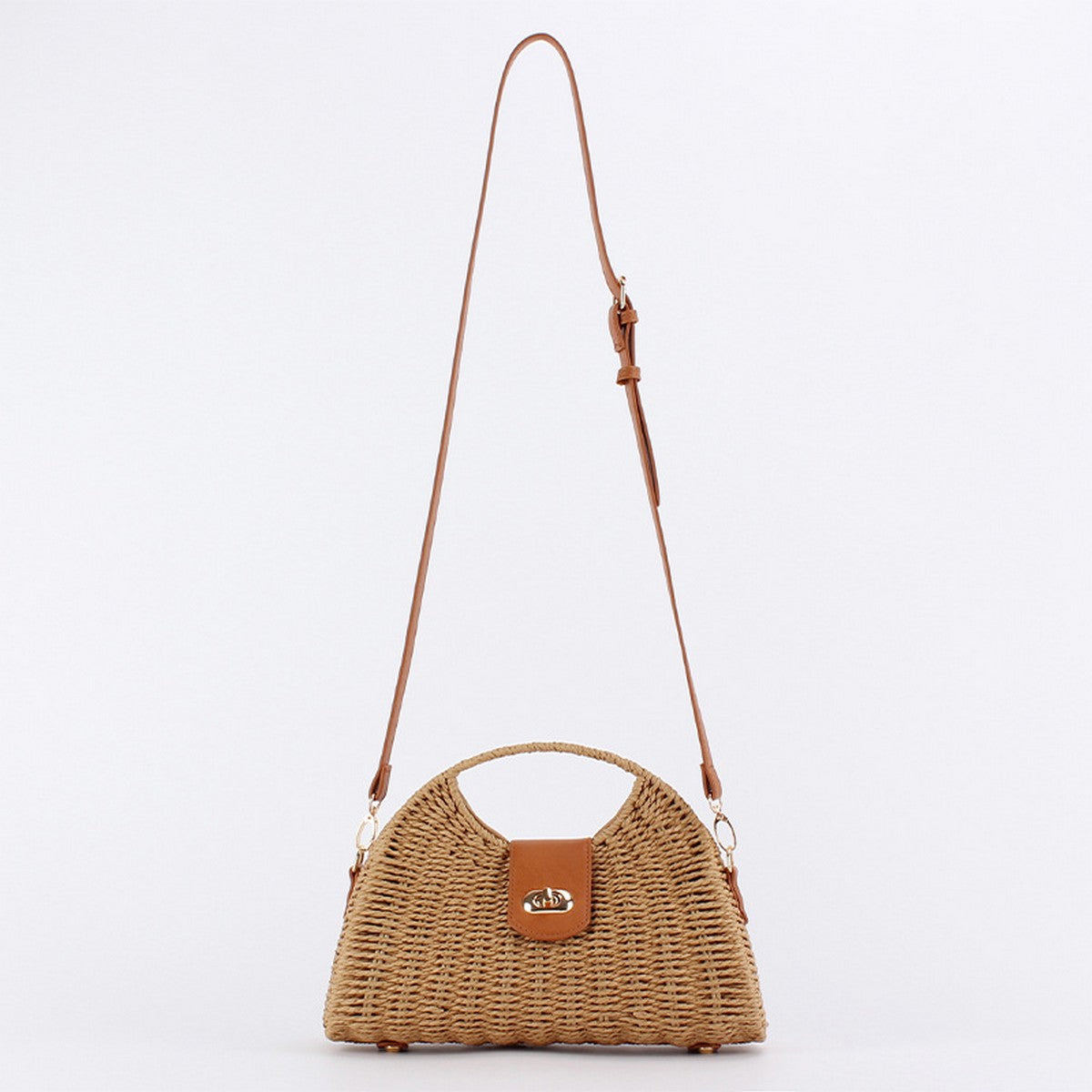 Rope Woven Bag Camel