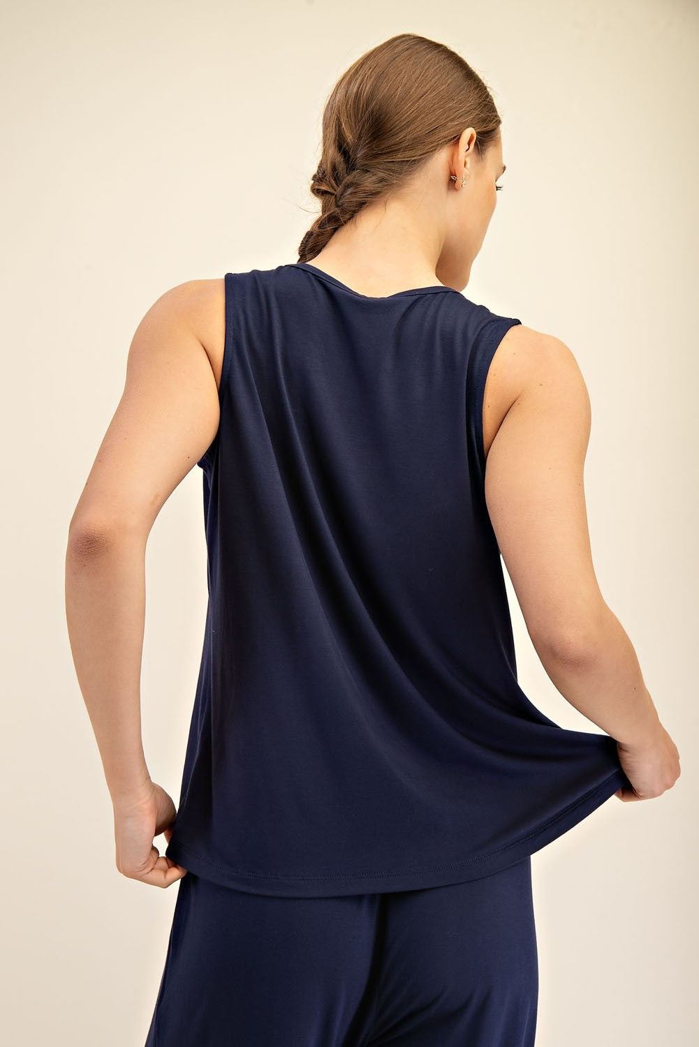 Modal tank top navy