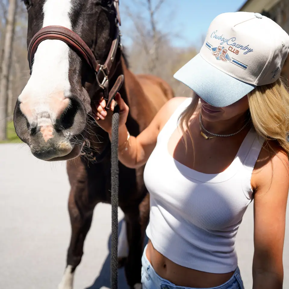 Cowboy Country Club - Denim Vintage Trucker