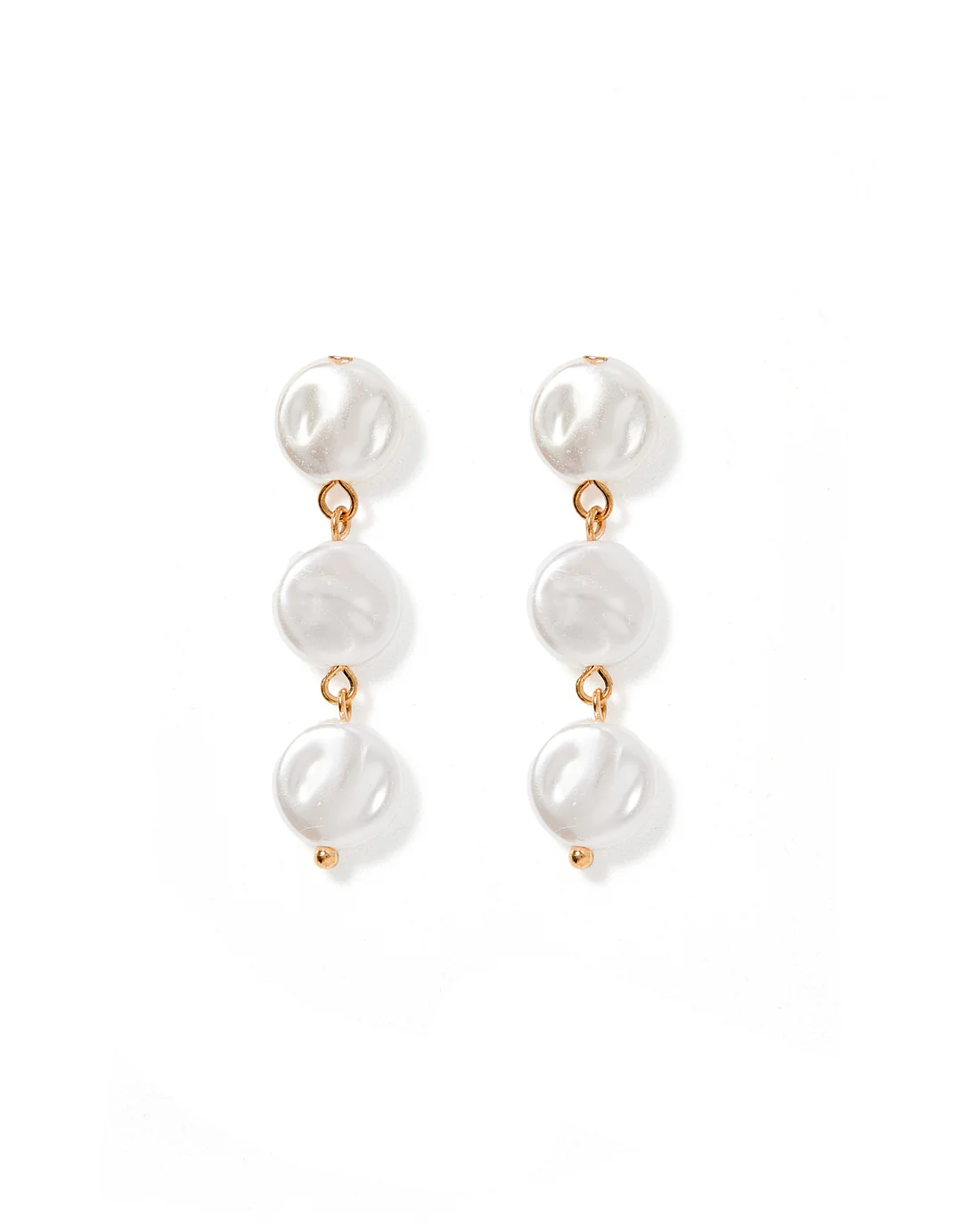 Libby 3 Pearl Earrings