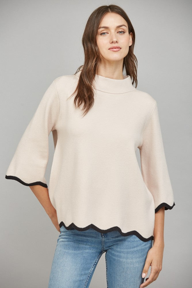Faith Scalloped Top