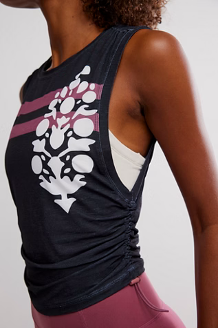 Free People Movement SPORT MODE MUSCLE LOGO / BLACK/CLOVE COMBO