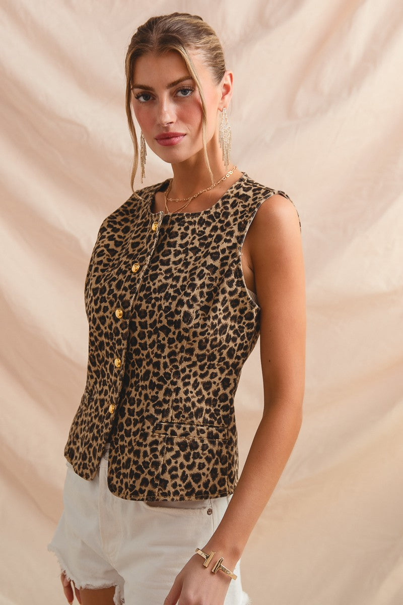 Sophie leopard top
