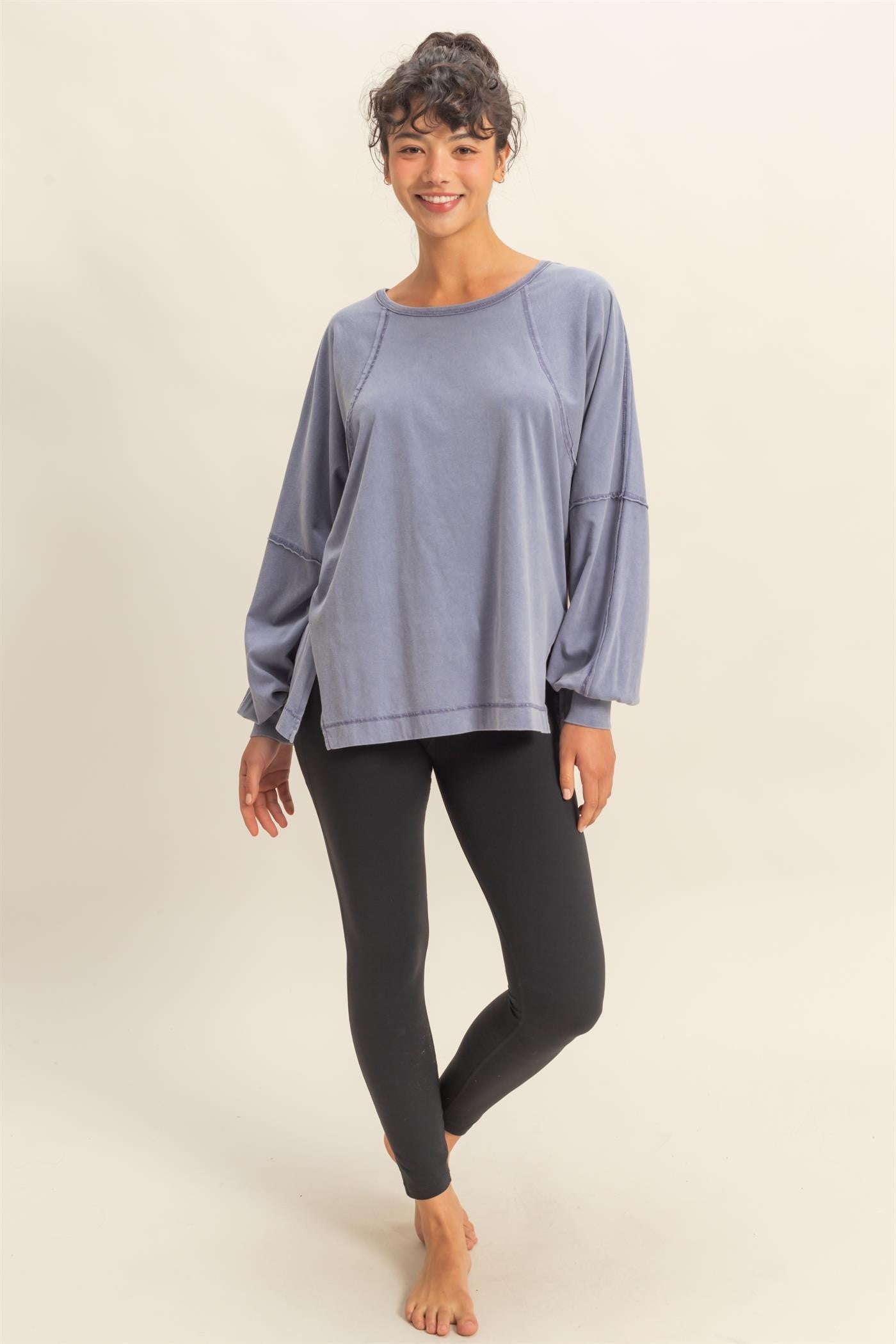 Hailey Long Sleeve Indigo