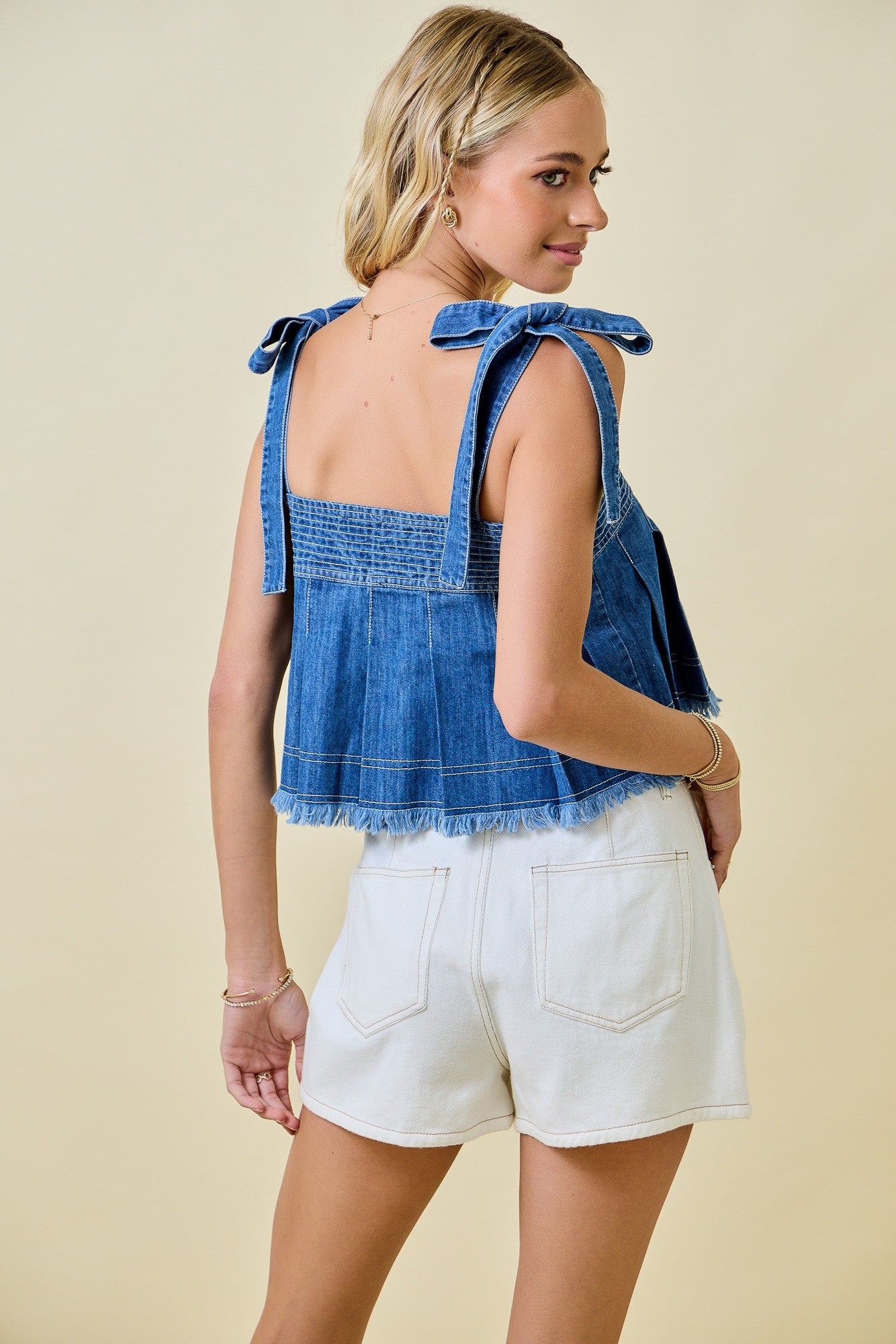 Diana Denim Crop Top