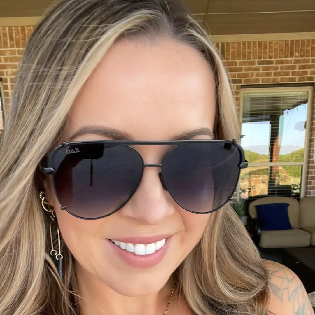 DAX Shay black ombre sunglasses
