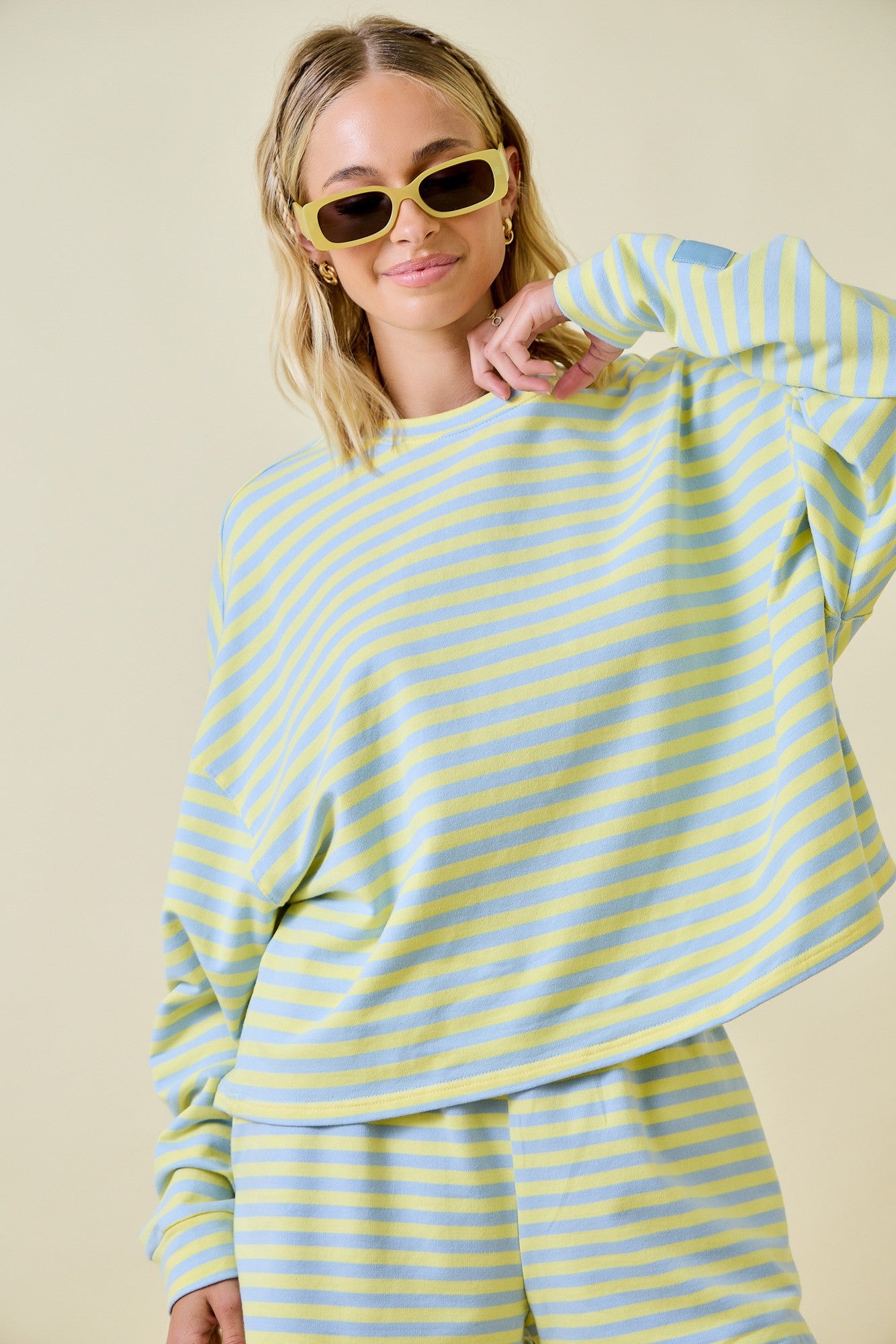 Dee Striped Long Sleeve Top