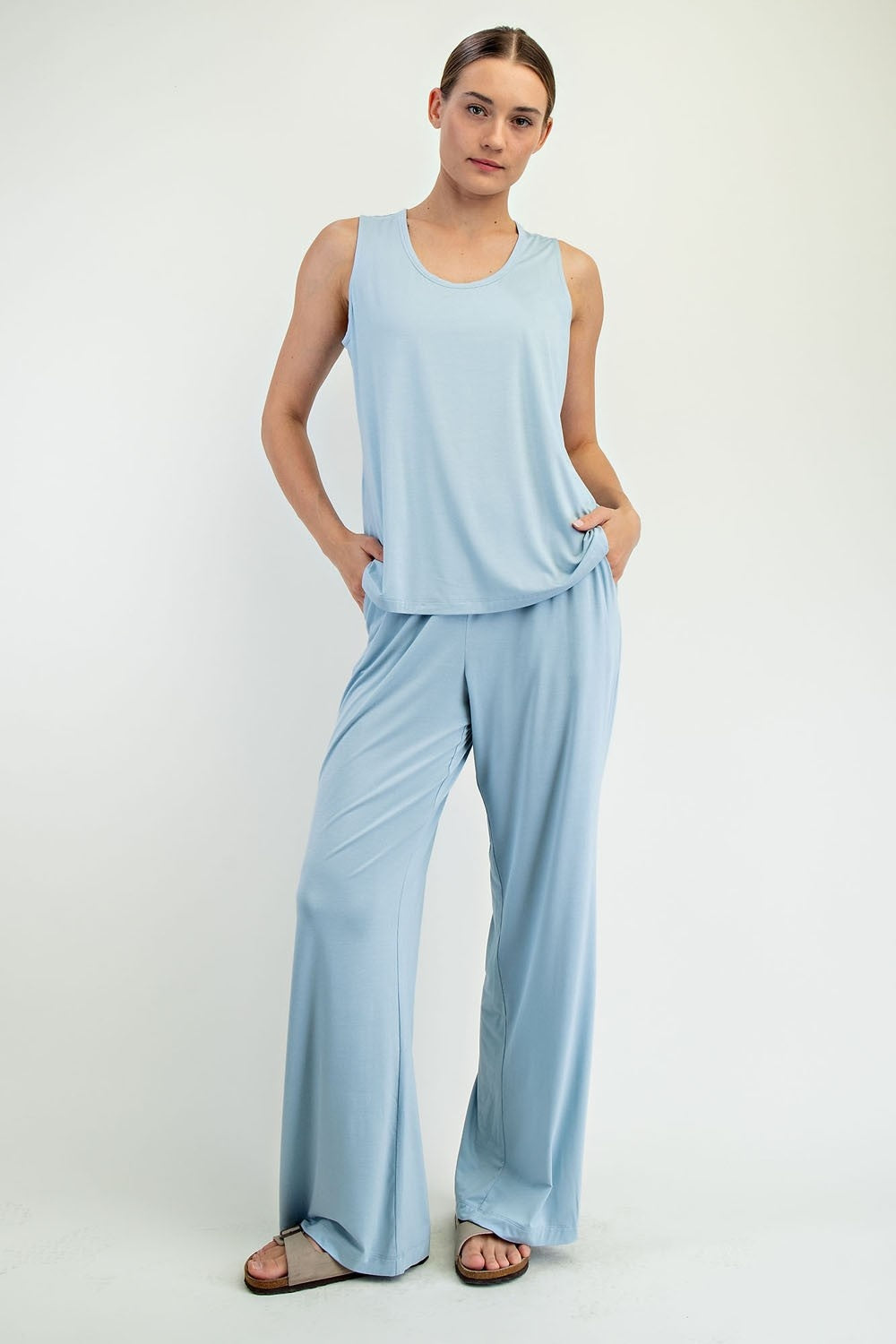 Modal Sleevelss tank blue