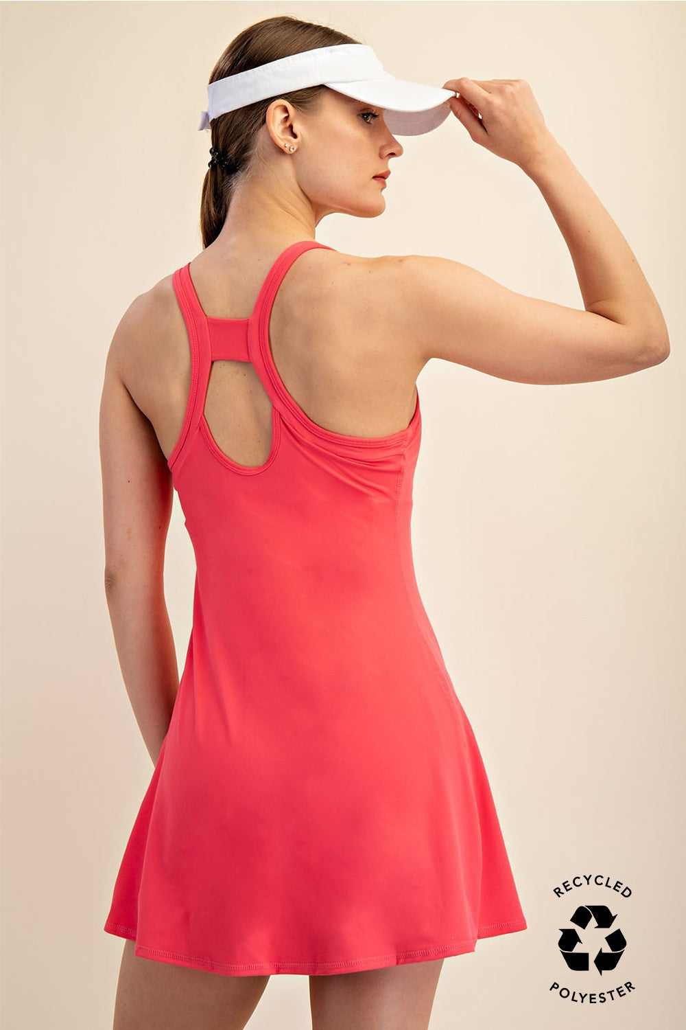 Tennis Romper Dress Flamingo Pink