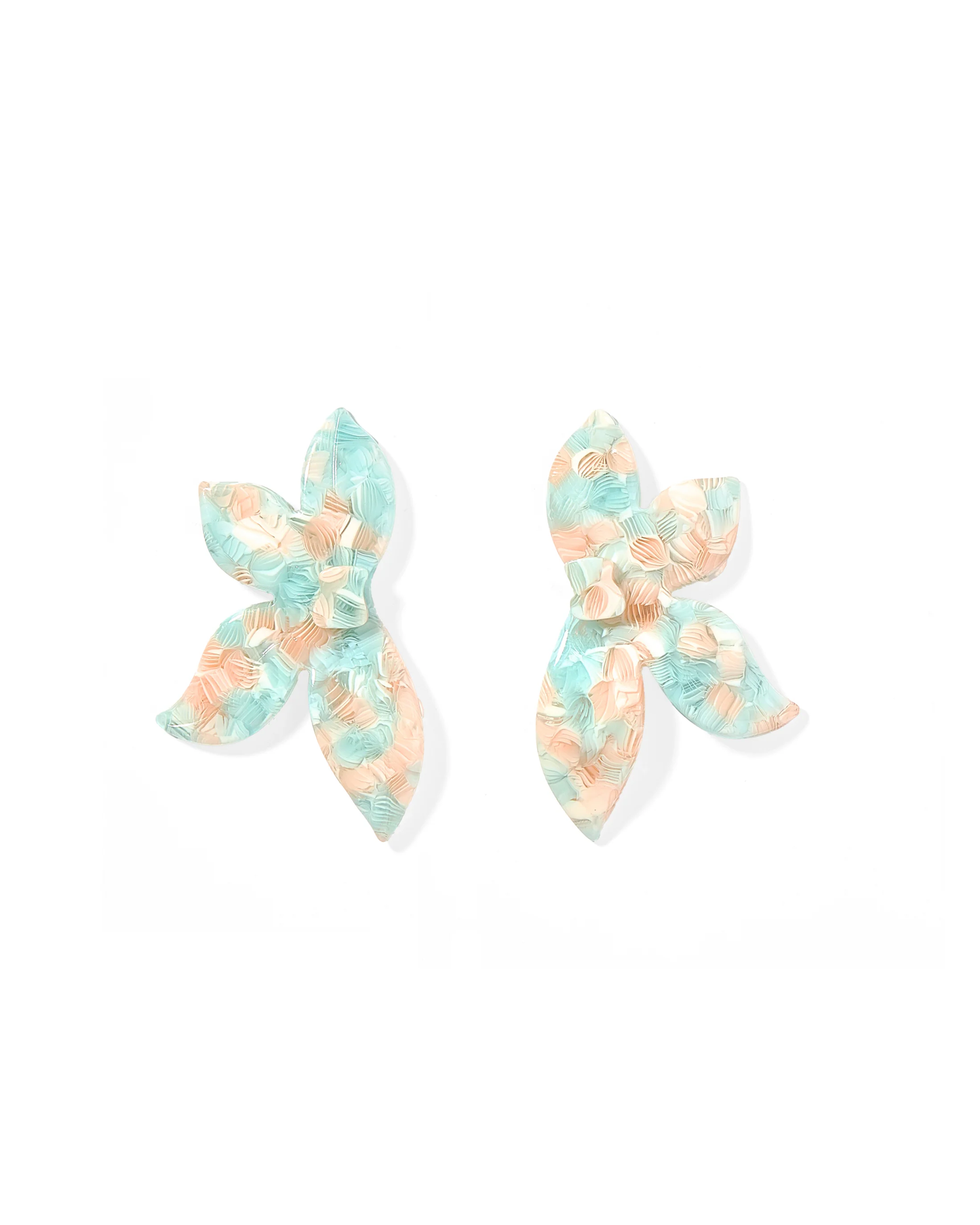 Fern Statement Earrings Mint
