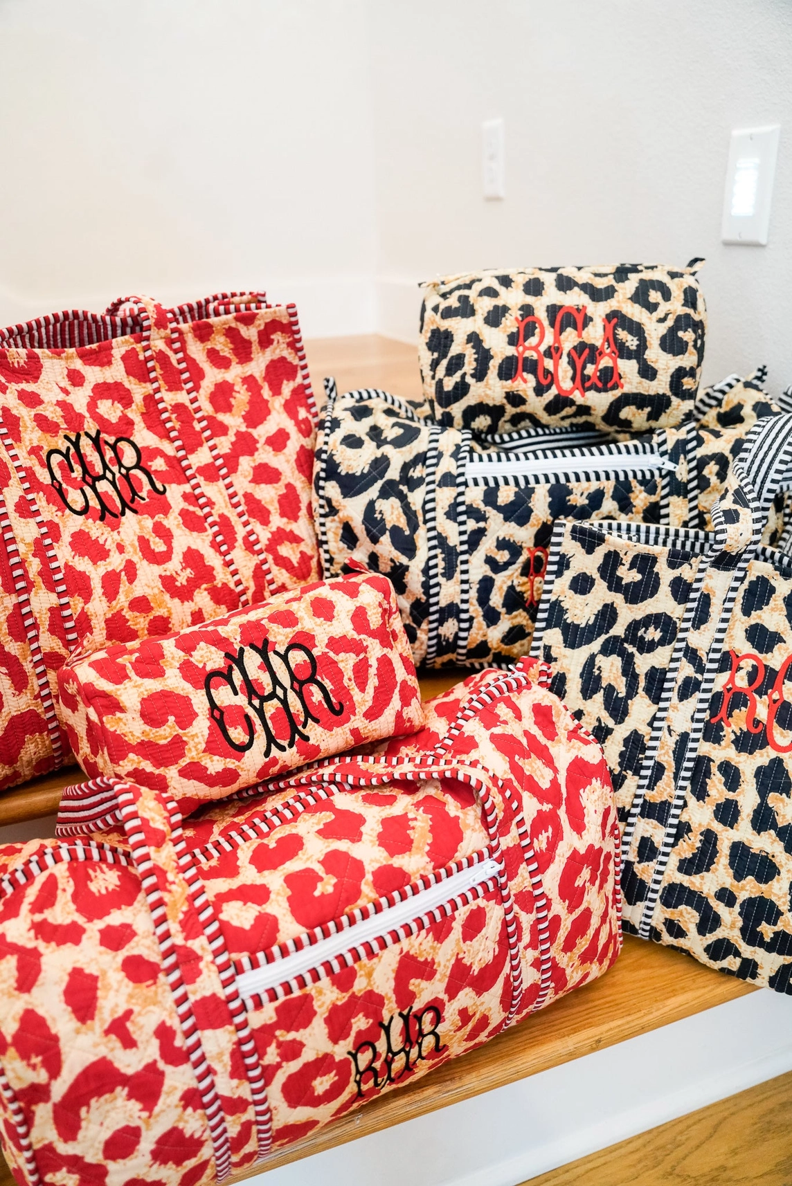 Black Leopard Makeup Bag