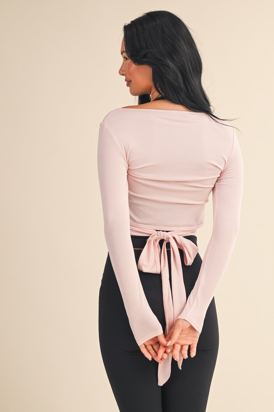 Kiara Pink Wrap Top