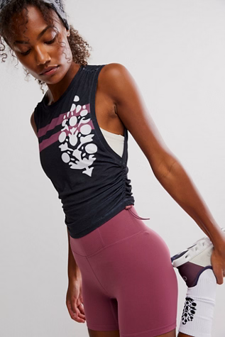 Free People Movement SPORT MODE MUSCLE LOGO / BLACK/CLOVE COMBO