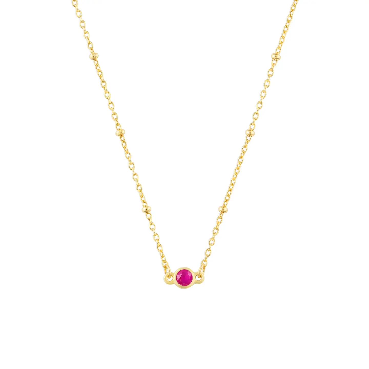 Birthstone Necklace gold