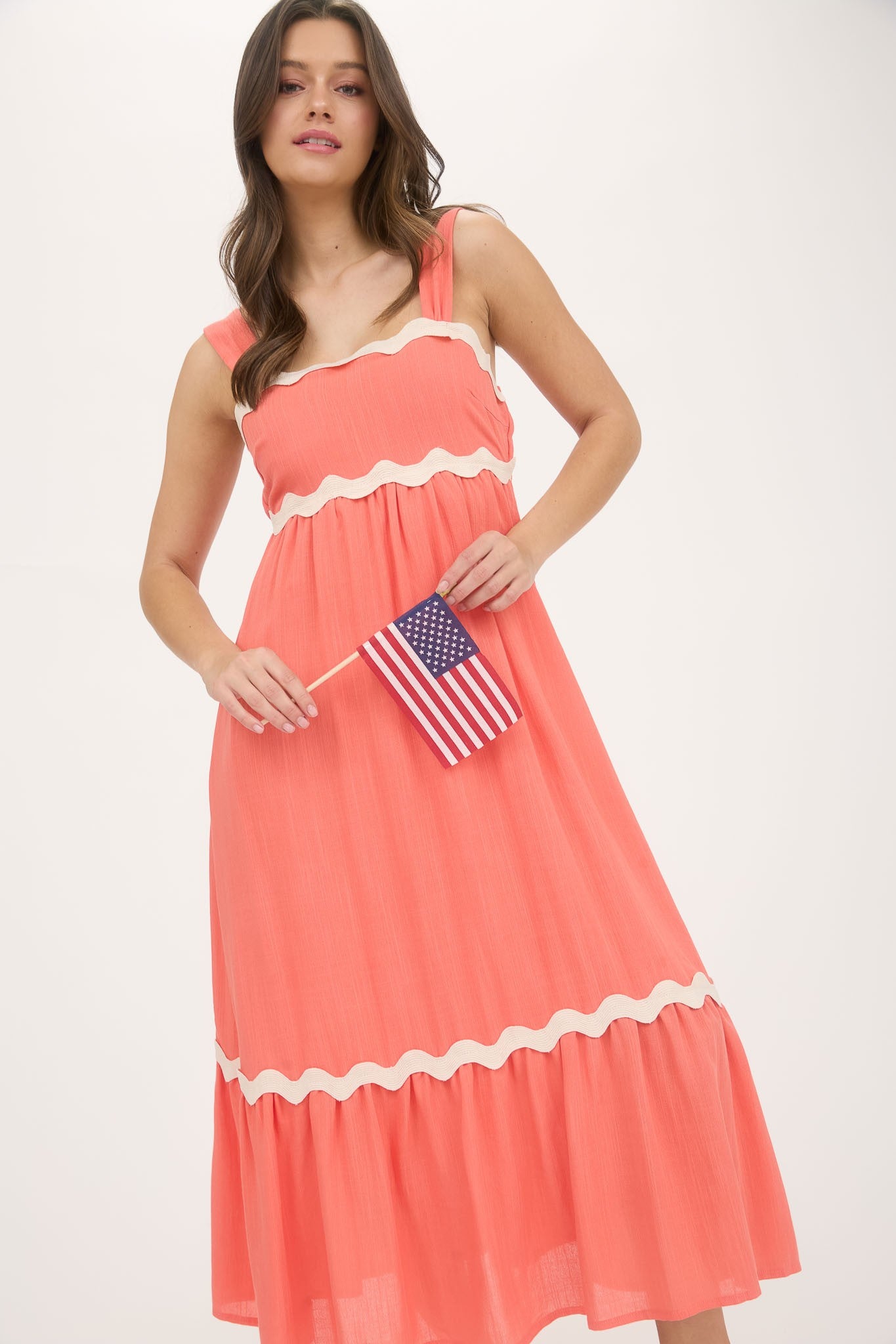 Brooke Coral Dress