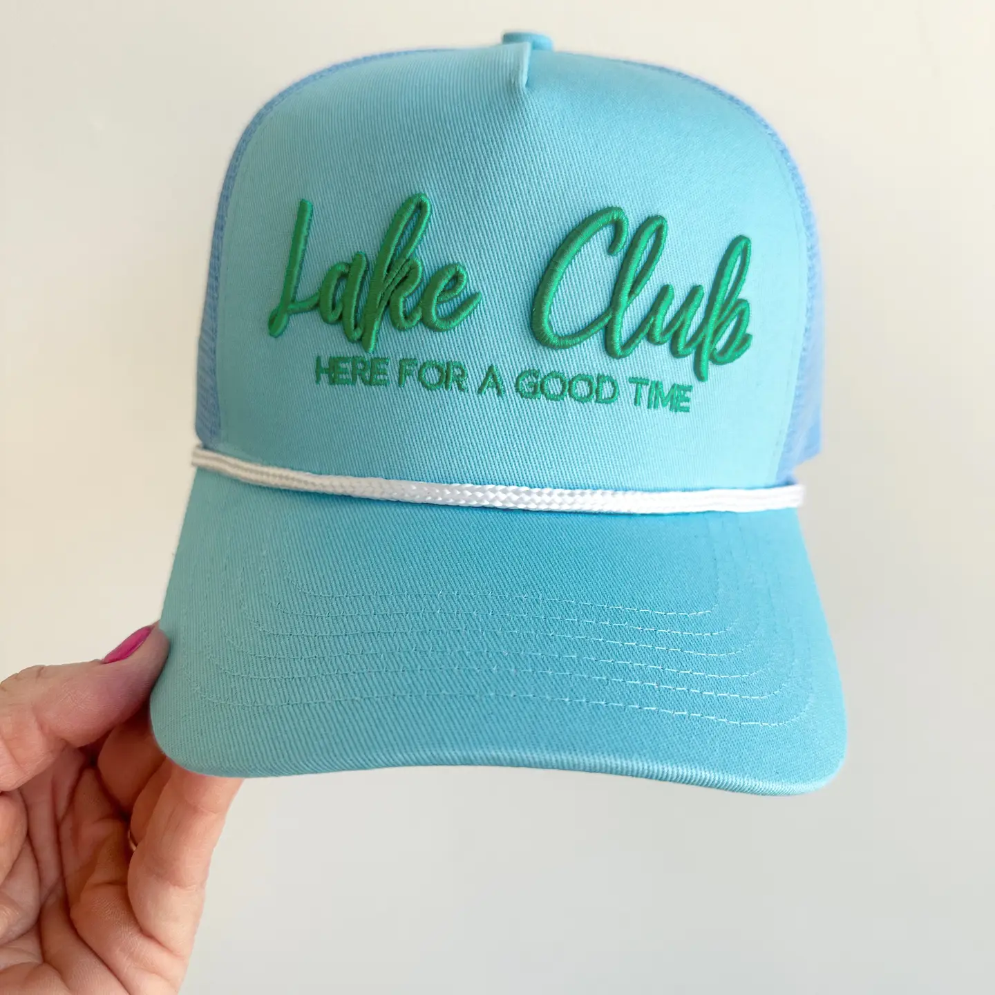 Lake Club Here For A Good Time Vintage Trucker Hat