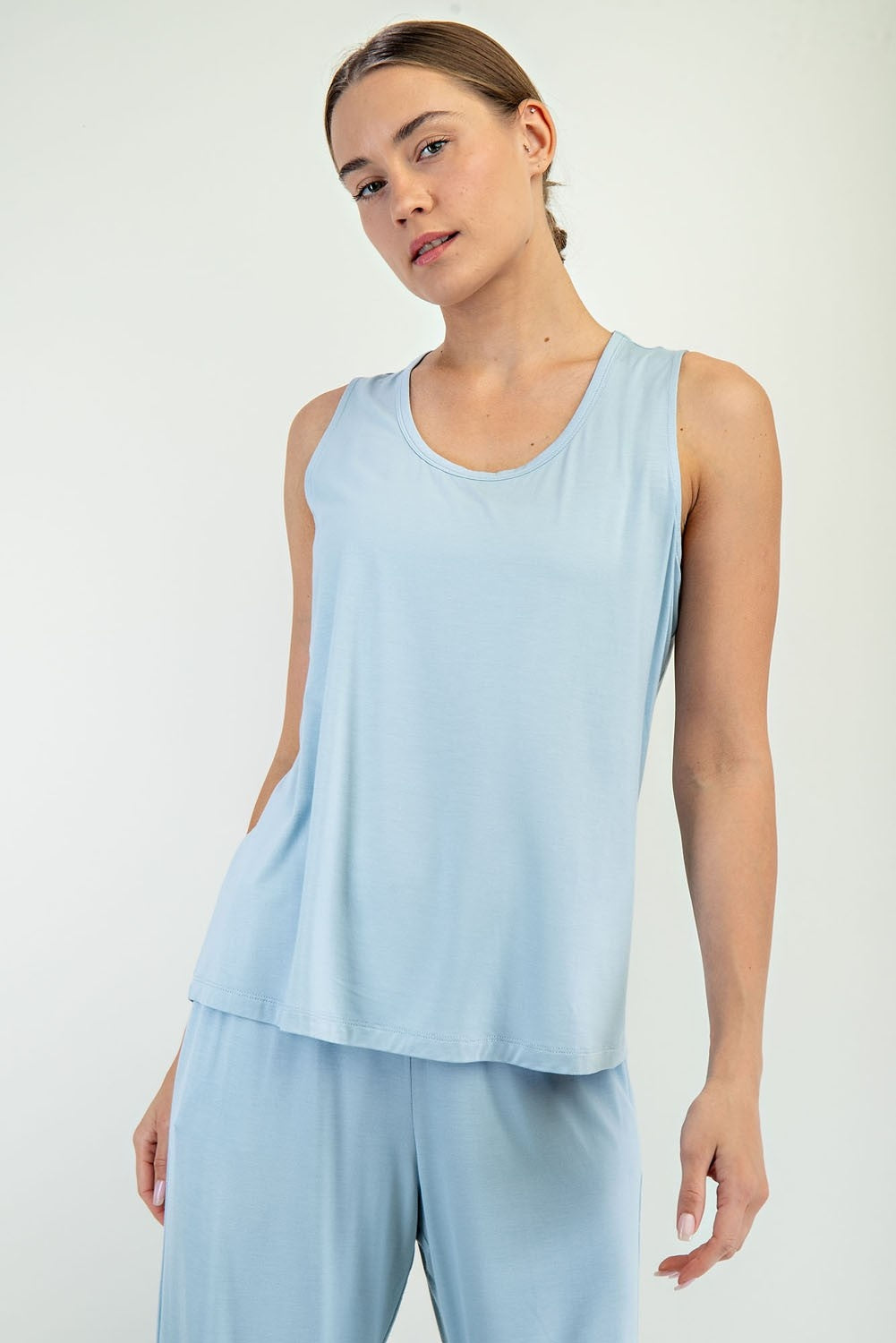 Modal Sleevelss tank blue