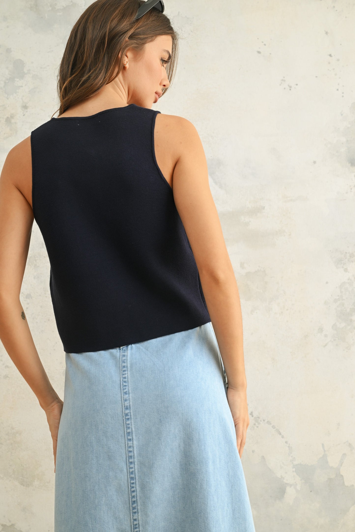 Maddy blue top