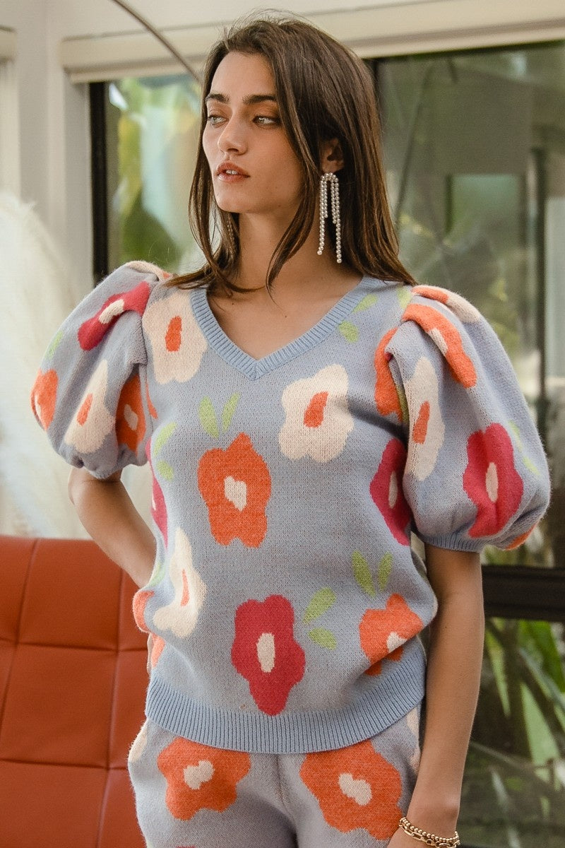 Bailey lt blue top