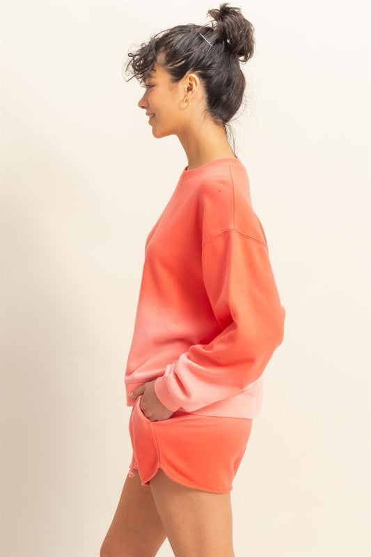 Hailey coral top