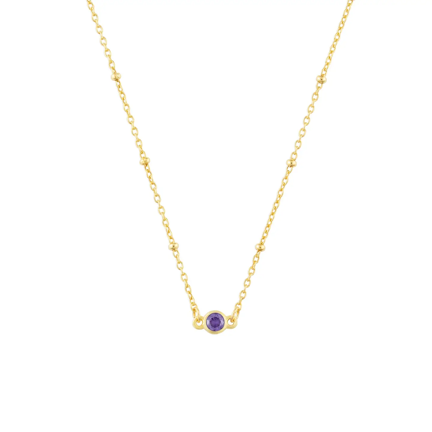 Birthstone Necklace gold