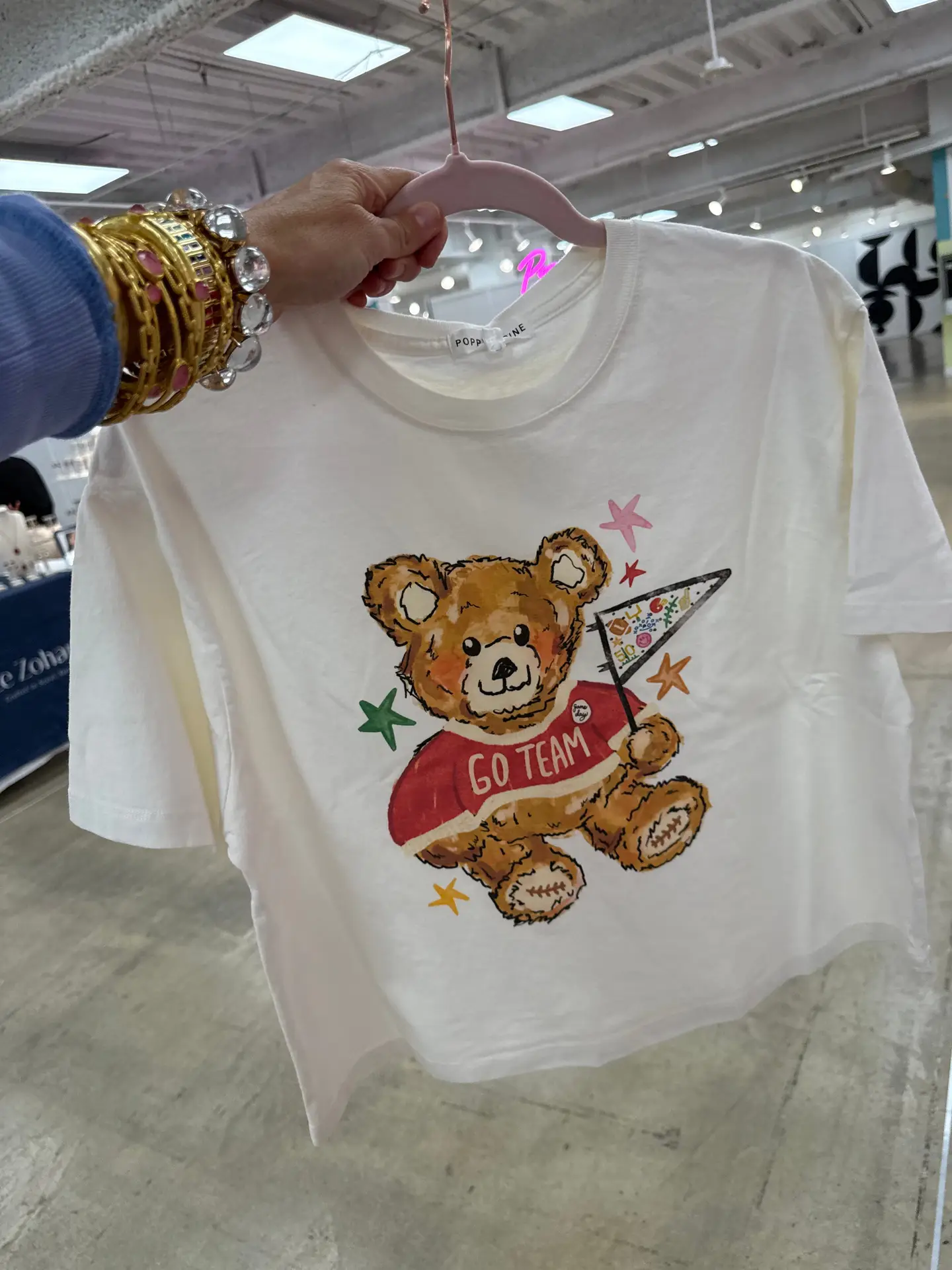 Go Team Teddy Crop Tee