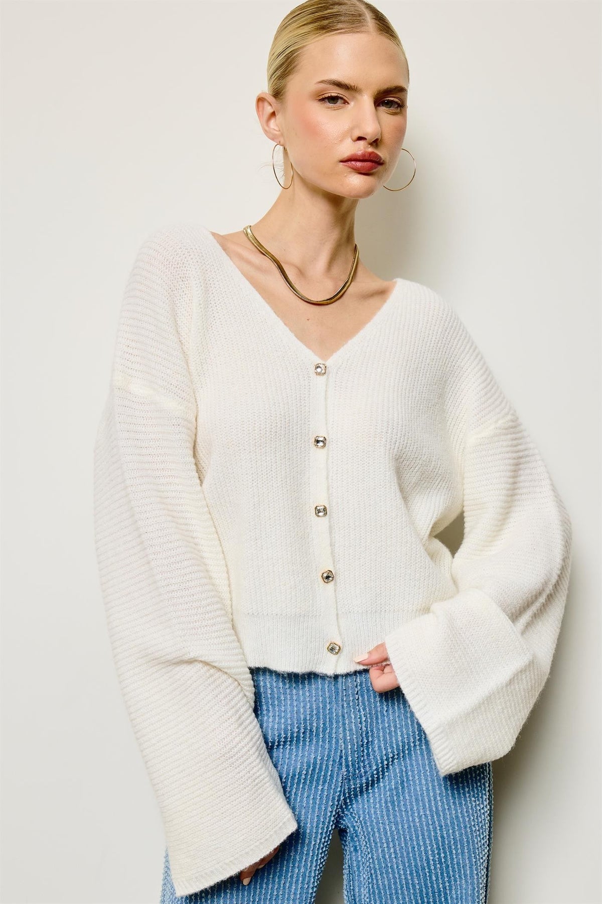Maddy Ivory Cardigan