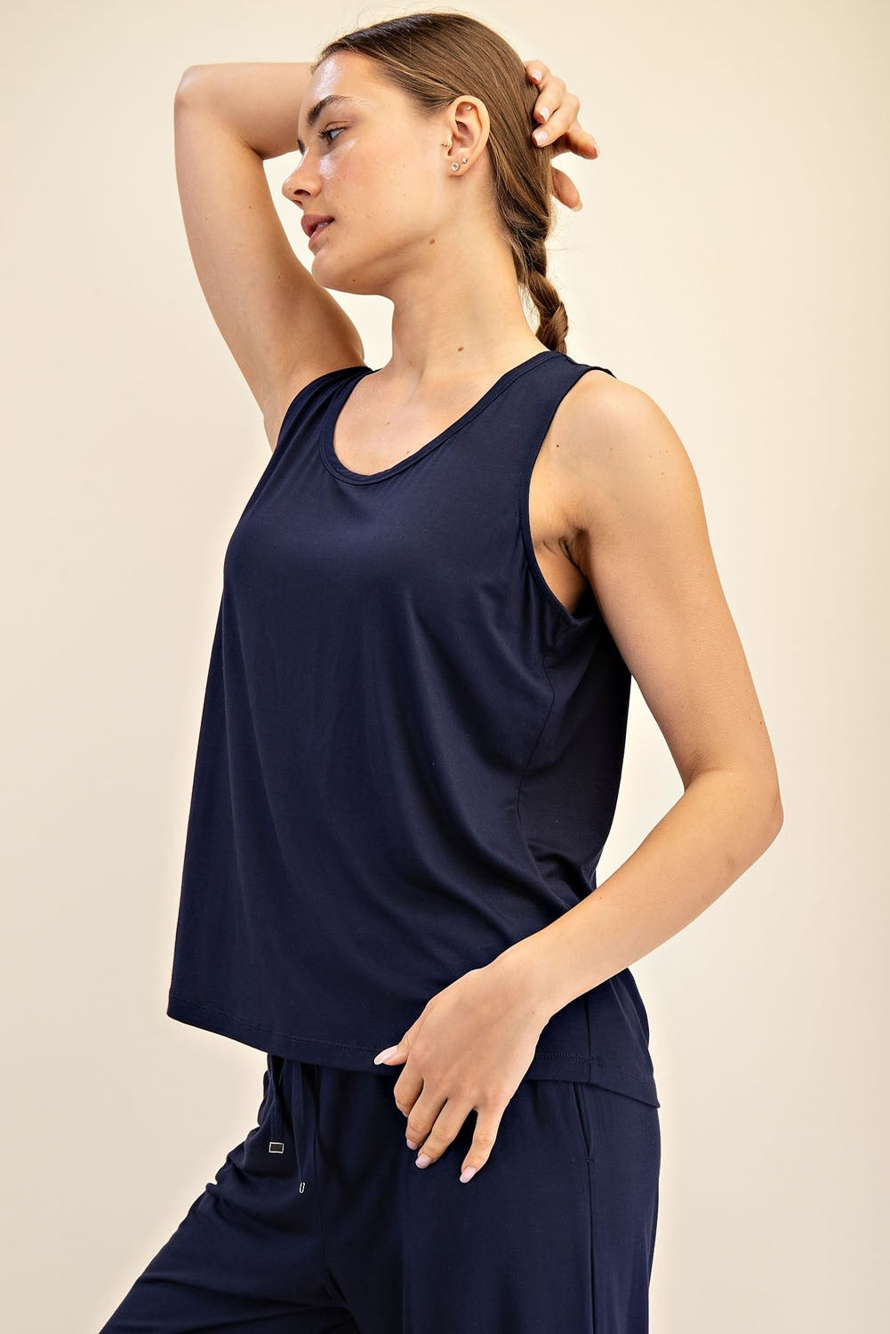 Modal tank top navy