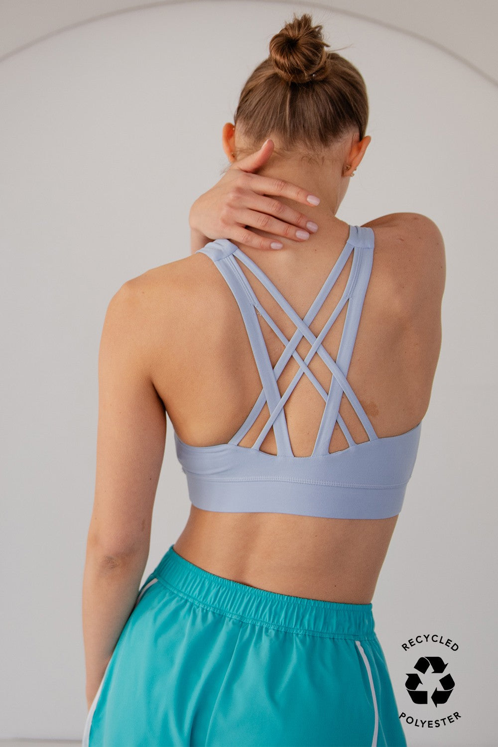 Active Criss Cross Sportsbra Pastel Blue