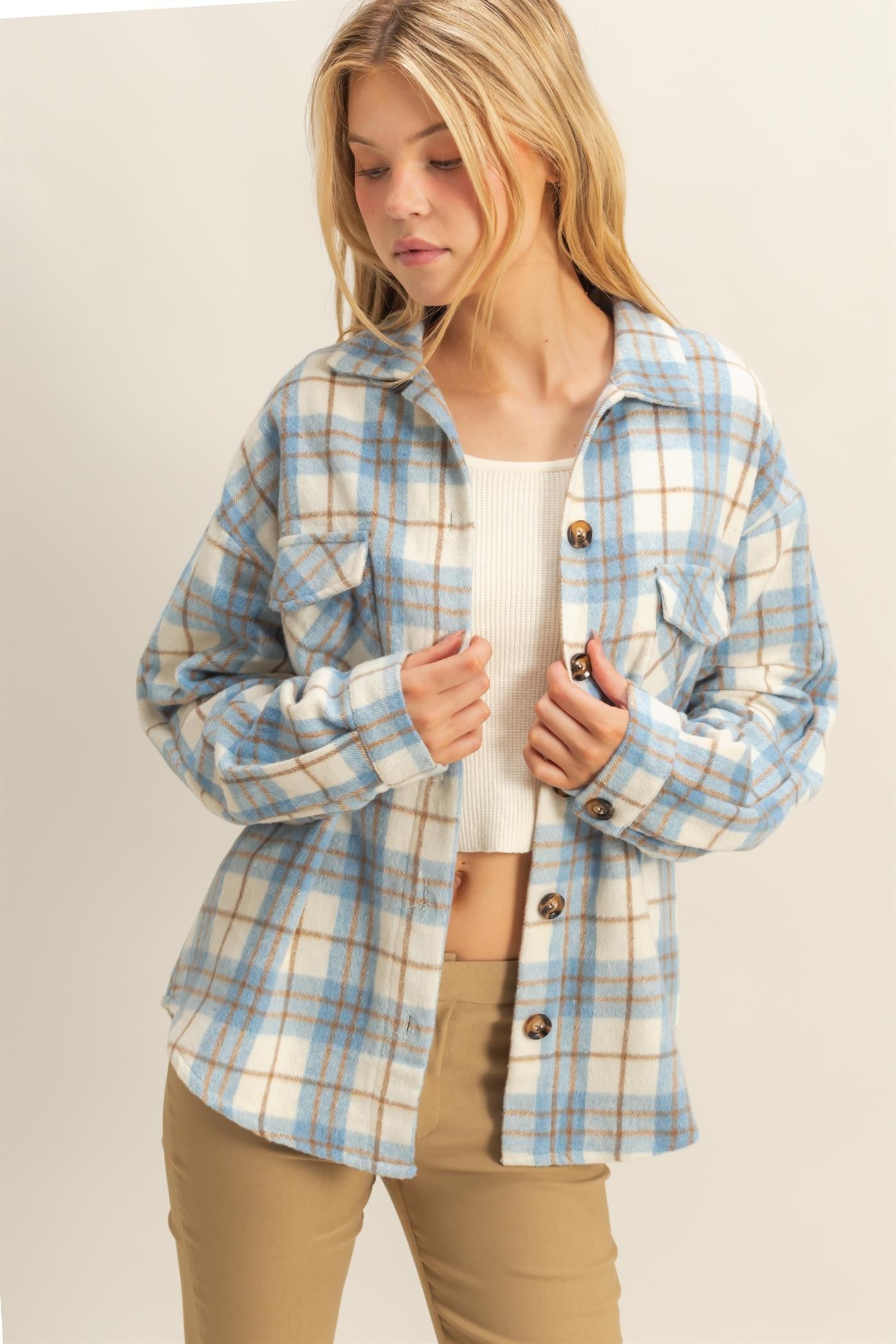 Harper Blue Shacket