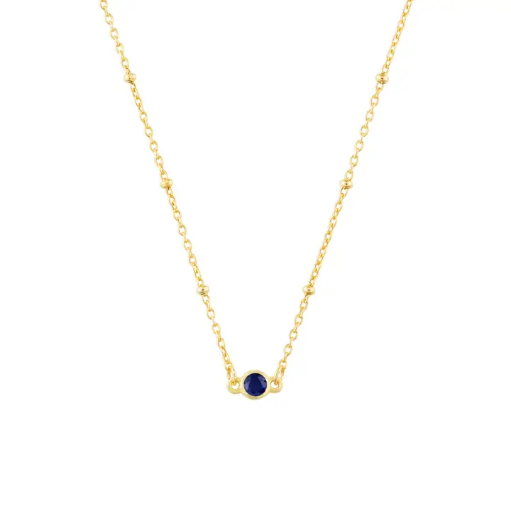 Birthstone Necklace gold