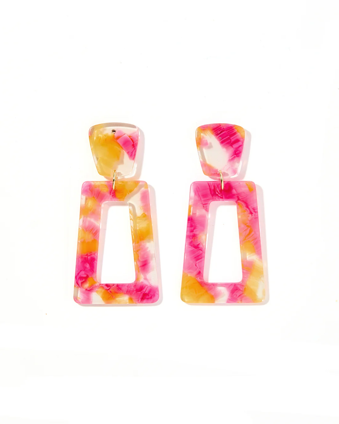 Kennedy pink and orange earrings