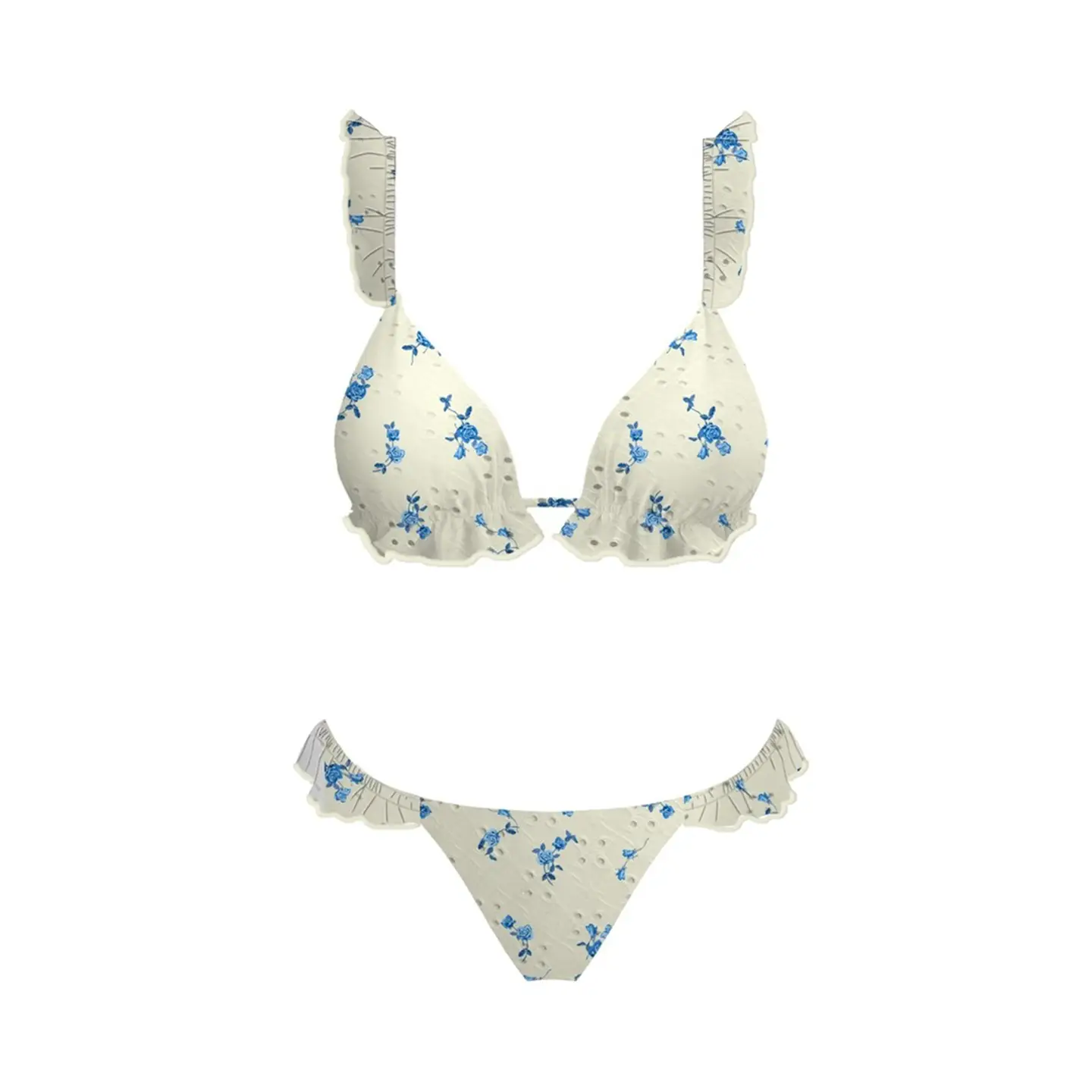 Santa Rosa Bikini Blue Floral Bottoms