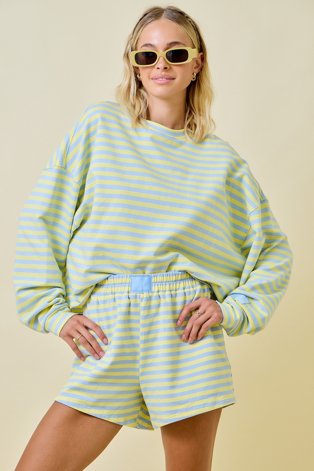 Dee Striped Long Sleeve Top