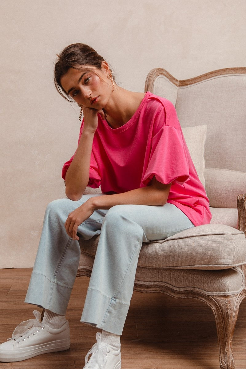 Bella hot pink top