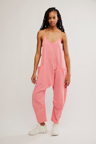 Free People Movement HOT SHOT ONESIE / HIBISCUS